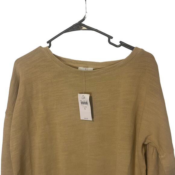 Pure Jill NWT Women Small Tan Light Cork Round Neck Lightweight Sweater - Picture 2 of 10